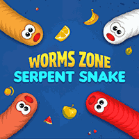 Worms Zone Serpent Snake Game Logo
